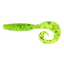 Силіконова приманка для риболовлі, ZEOX Comma Grub, довжина 3,4 дюймів, 7шт/уп, колір №005 AGPP